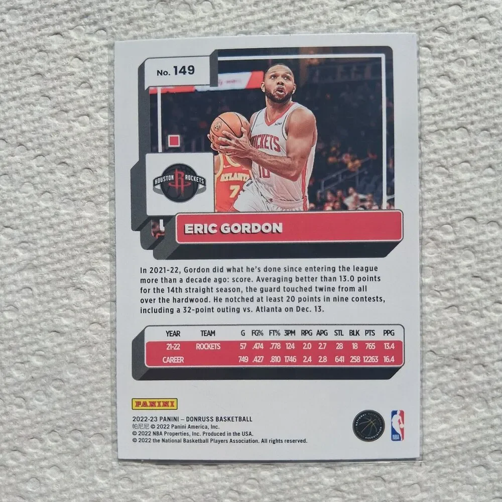2022-23 Panini Donruss - Eric Gordon #149 Holo Green Laser